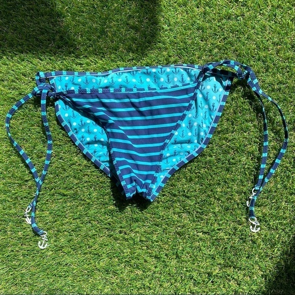NAUTICAL anchor string bikini bottoms - reversible - Picture 3 of 7